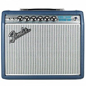 Fender 68 Limited Edition Custom Vibro Champ Reverb Guitar Combo Amplifier 230V UK, Navy