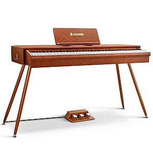 Donner DDP 80 PRO Digital Piano with 88 Hammer Keys Retro Aesthetic