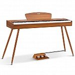Donner DDP 80 Wooden Style 88 Key Weighted Digital Piano with Stand and 3 Pedal
