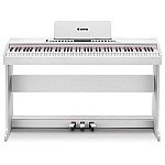 Donner DDP 95 88 Key Weighted Hammer Upright Digital Piano, White