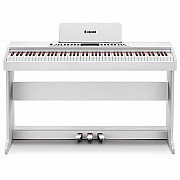 Donner DDP 95 88 Key Weighted Hammer Upright Digital Piano, White