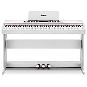 Donner DDP 95 88 Key Weighted Hammer Upright Digital Piano, White