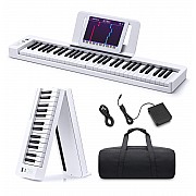 Donner DP 06 Folding Bluetooth Piano 61 Keys Sensitive Travel Piano for Beginner