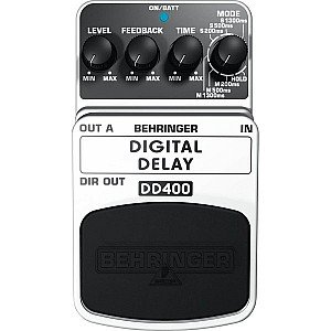 Behringer DD400 Digital Delay Guitar Effects Pedal