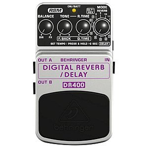 Behringer DR400 Digital Reverb/Delay Effects Pedal