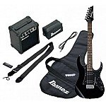 Ibanez IJRX20BKN Jumpstart Set Electric Guitar, Black Night 