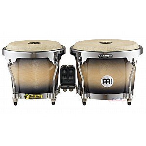 Meinl MB400BKMB Wooden Bongos High Gloss Black Maple Burst