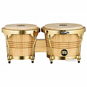 Meinl WB200NTG Rubber Wood Natural Bongos Gold Tone Hardware