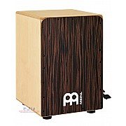 Cajon Meinl JBC6EY Ebony Bass Cajon w/ Snare Pedal, Ebony Frontplate