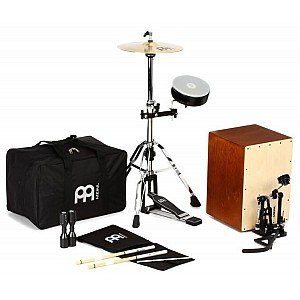 Meinl Percussion Cajon Drum Set with Cymbals and Hardware