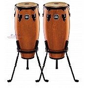 Meinl HC555MA Headliner Series 10" & 11" Wood Conga Set Maple (MA-NT-VSB-WRB)