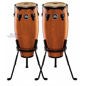 Meinl HC555MA Headliner Series 10" & 11" Wood Conga Set Maple (MA-NT-VSB-WRB)