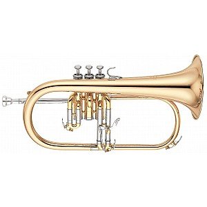 Yamaha YFH 631G Professional Bb Flugelhorn, Clear Lacquer with Gold Brass Bell