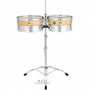 Meinl HYT1314 Hybrid Timbales with Height Adjustable Tripod Stand and Cowbell Holder