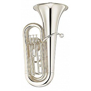 Yamaha YBB 105S Bb Tuba 3 Valves Silver Plated