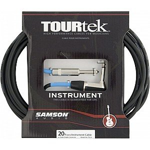 Samson Tourtek TIL20 6m Mono Male to Male with One Right Angle Connector Instrument Cables