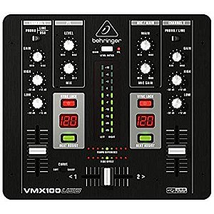 Behringer VMX100USB Professional 2 Channel DJ Mixer