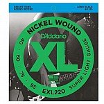 D Addario EXL220 Nickel 40-95 Wound Super Light Electric Bass String, Long Scale