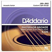 D Addario EJ26 Phosphor Custom Light Acoustic Guitar Strings