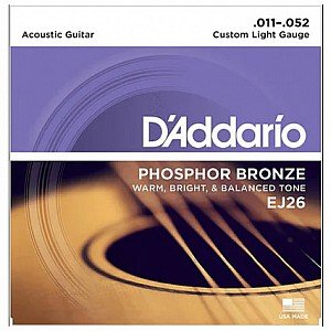 D Addario EJ26 Phosphor Custom Light Acoustic Guitar Strings