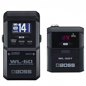 Boss WL 60 Plug and Play Stompbox Sized Guitar Wireless System