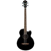 Ibanez AEB8E 4 String RH Acoustic Electric Bass, Black High Gloss