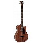 Sigma BMC 15E Mahogany Top, Fish Presys II Acoustic Electric Bass with Bag 