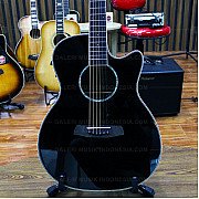 Cetta OM28CE BK Acoustic Electric Guitar, Black