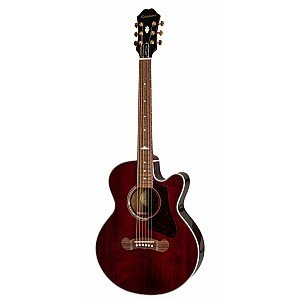 EPIPHONE J200EC STUDIO PARLOR SOLID TOP FISHMAN PRESYS II WINE RED EEJPWRGH3