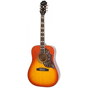 Epiphone Hummingbird Studio Acoustic Electric Guitar, Faded Cherry Sunburst