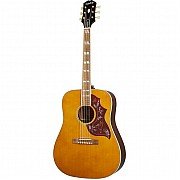 Epiphone Hummingbird All Solid Wood Fisman Sonitone Acoustic Electric Guitar, Aged Natural Antique Gloss