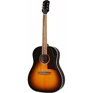 Epiphone J45 All Solid Wood Fishman Sonitone, Acoustic Electric Guitar, Aged Vintage Sunburst Gloss