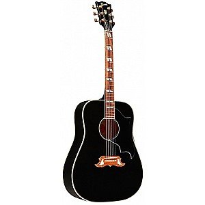 Gibson Elvis Dove Acoustic Electric Guitar with Case, Ebony