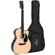 Sigma 000TCE Tilia Cut Nat, Satin Acoustic Electric Guitar with Bag