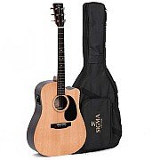 Sigma DTCE Dreadnought Acoustic Electric Guitar with Bag