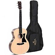 Sigma GME Grand Nat, Satin Acoustic Electric Guitar with Bag 