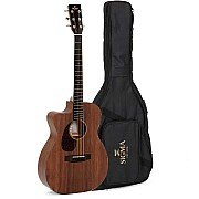 Sigma 000MC 15E Mahogany Top Acoustic Electric Guitar with Bag