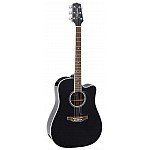 Takamine GD34CE Black Dreadnought Cutaway Acoustic Electric Guitar