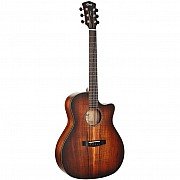 Cort Core OC ABW Blackwood OPLB Acoustic Electric Guitar, Open Pore Light Burst 