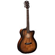 Cort Core OC AMH Mahogany OPBB Acoustic Electric Guitar, Open Pore Black Burst