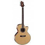 Cort NDX Baritone NS Electro Acoustic Guitar, Natural Satin