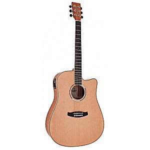 Tanglewood DBT DCE FMH Discovery Dreadnought Acoustic Electric Guitar with Bag
