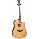 Tanglewood TW10 E Dreadnought Cutaway Acoustic Electric Guitar with Bag