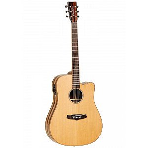 Tanglewood TWJD CE Dreadnought Cutaway Solid Canadian Red Cedar Top Acoustic Electric Guitar w/Bag