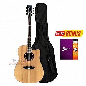 Tanglewood TWK DCE Kensington Dreadnought Acoustic Electric Guitar with Bag and free Elixir Strings