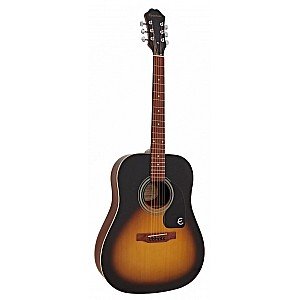 Epiphone Songmaker DR100 Square Shoulder Dreadnought Acoustic Guitar, Vintage Sunburst