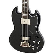 Epiphone EB 3 Bass SG with 2 Pickup Electric Bass Guitar, Ebony 