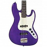 Vintage VJ74PL Purple Electric Bass