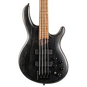 Cort Artisan B4 Element Fretless OPTB Electric Bass, Open Pore Trans Black