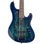 Cort GB Fusion 4 BB 4 String Electric Bass with Bag, Blue Burst
